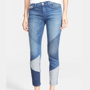 Current/Elliot Patchwork Stiletto Skinny Jeans